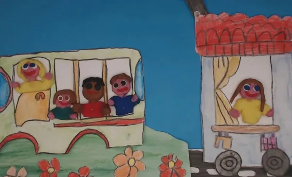 Backwards Land by Pupils from the T.Alberti Kindergarten