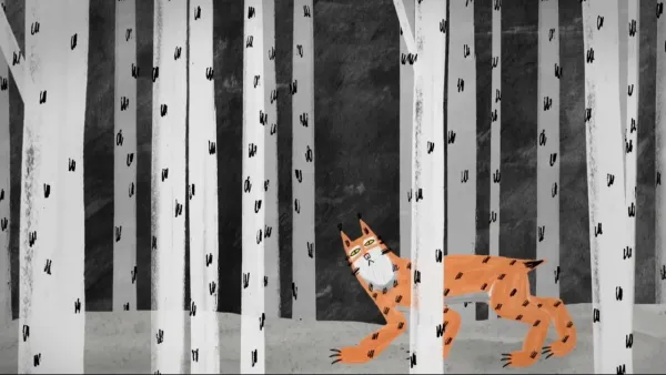 A Lynx In the Town by Nina Bisyarina