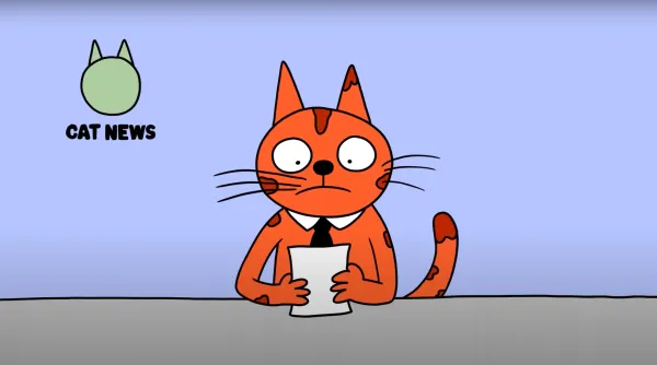 Cat With Glasses by Dirk Verschure