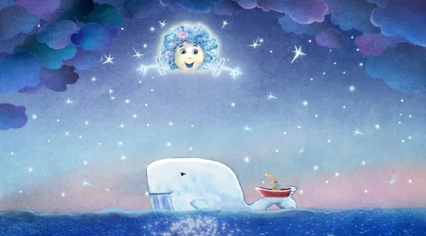 How giraffe and raccoon saved the moon by Natalia Fedchenko