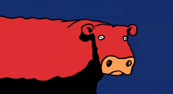 The Cow That Wanted to be a Hamburger by Bill Plympton