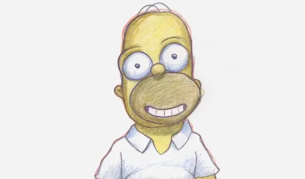 Homer's Face  by Bill Plympton