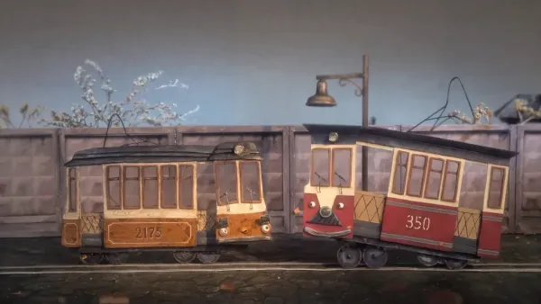Two Trams by Svetlana Andrianova